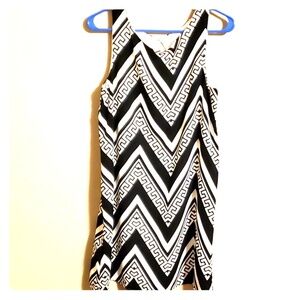 Coveted dress graphic black and white